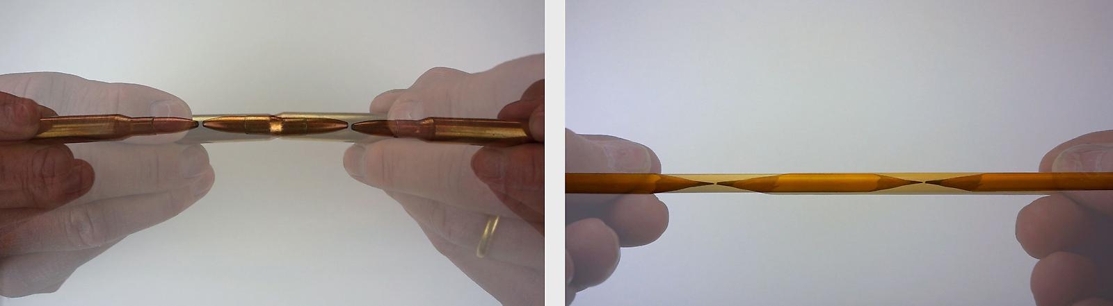Bruce Nauman Bullet Illusion/Pencil Illusion, 2013