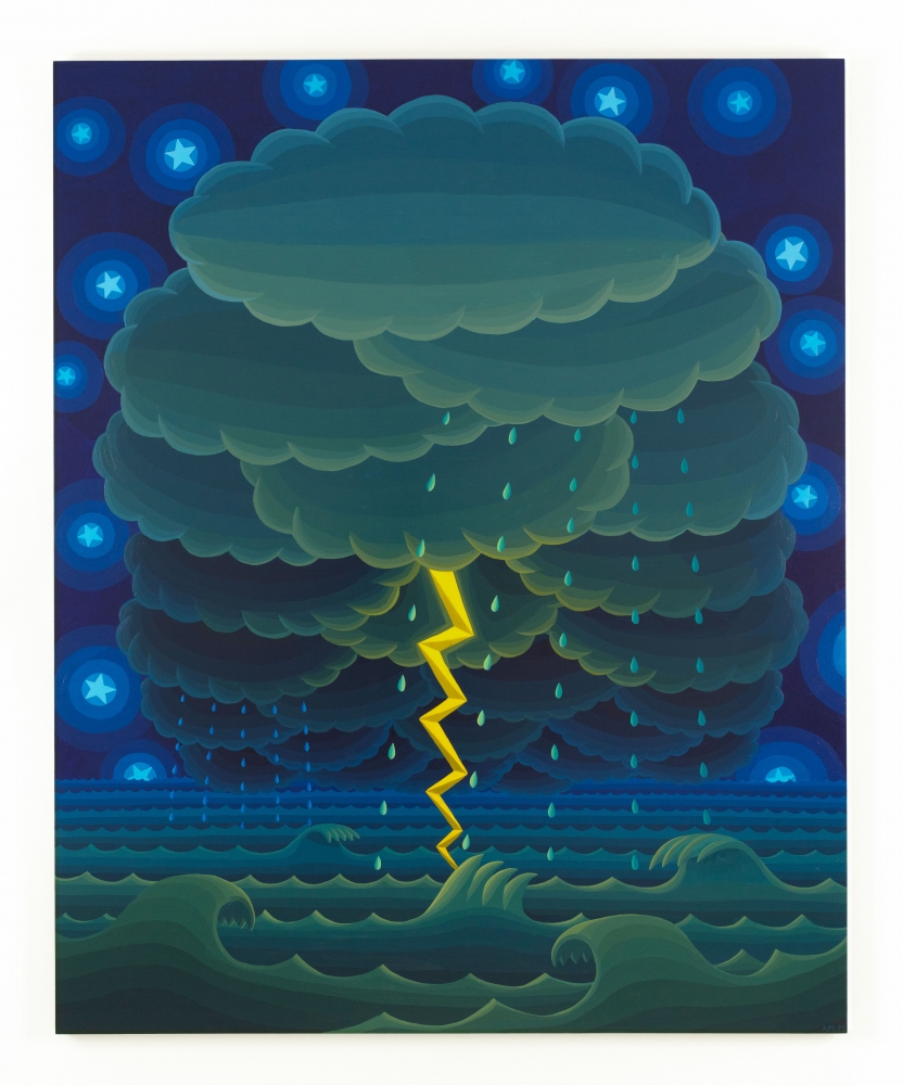 Amy Lincoln, Storm Clouds with Lightning, 2021