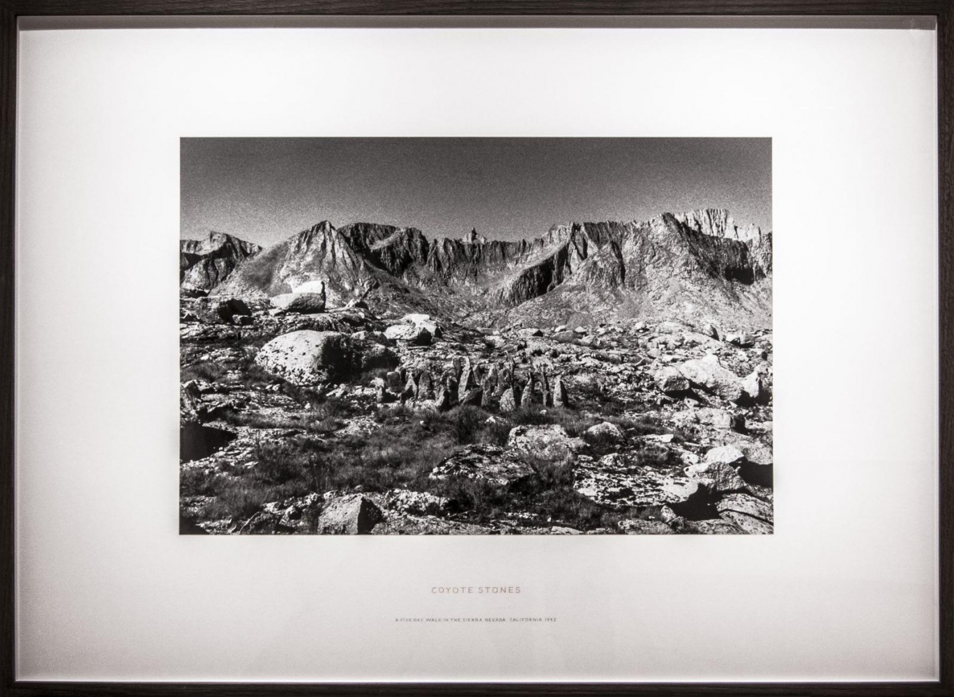 Richard Long Coyote Stones (A Five-Day Walk in the Sierra Nevada, California, 1992), 1992