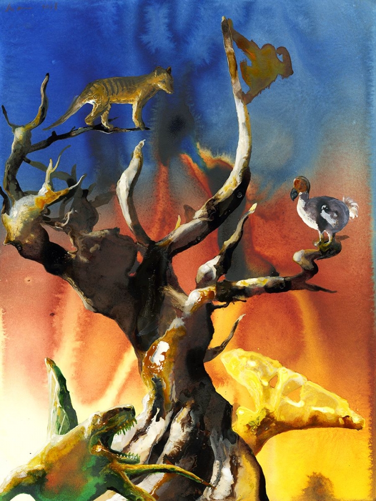 Alexis Rockman Tree of Extinction, 2018