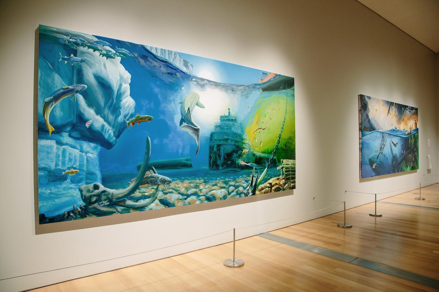 Installation view of&nbsp;Alexis Rockman: The Great Lakes Cycle&nbsp;at the Grand Rapids Art Museum