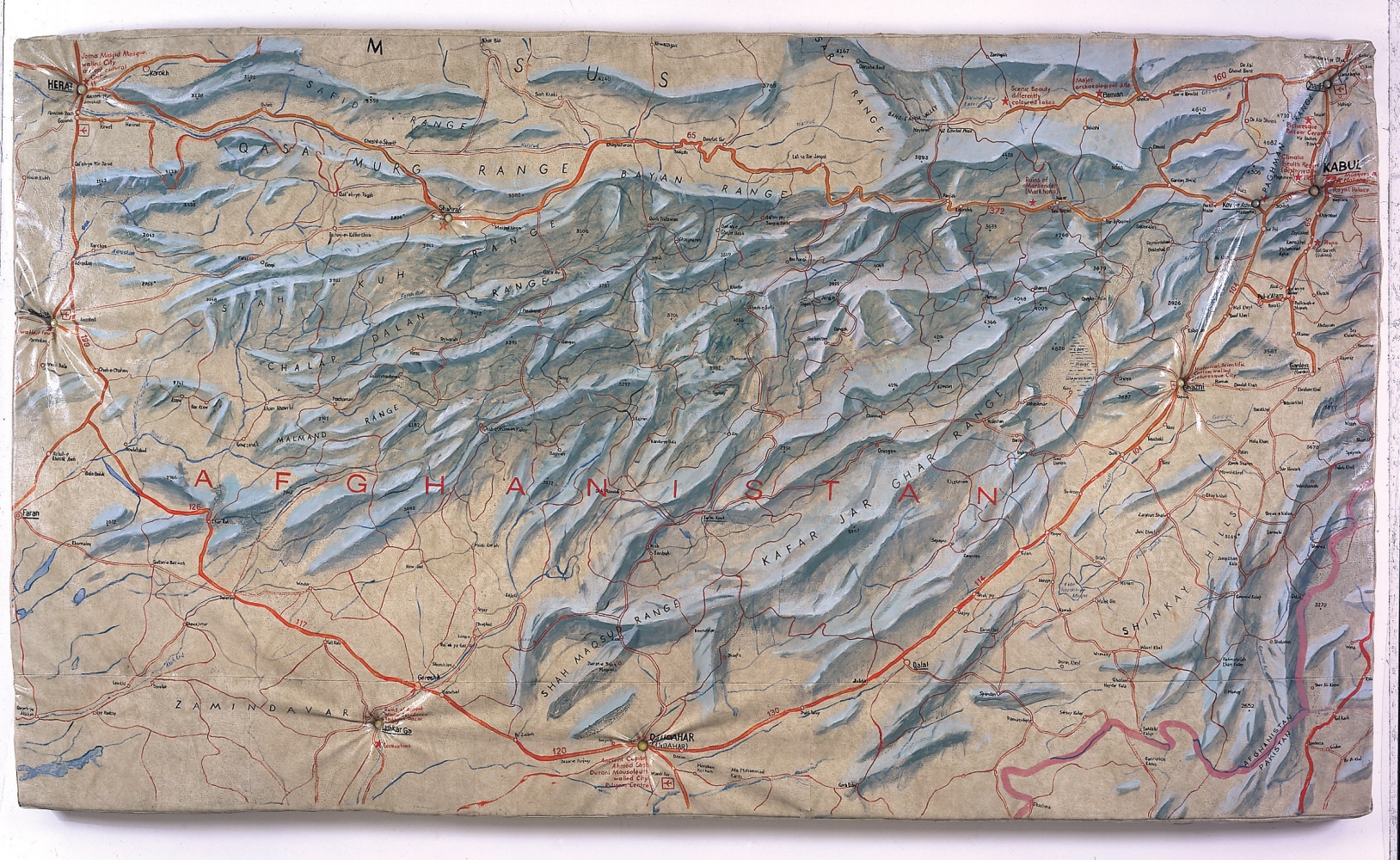 Guillermo Kuitca
Afghanistan, 1990
acyrlic on wood
67 x 118 inches (170 x 300 cm)
Collection of Daros-Latinamerica