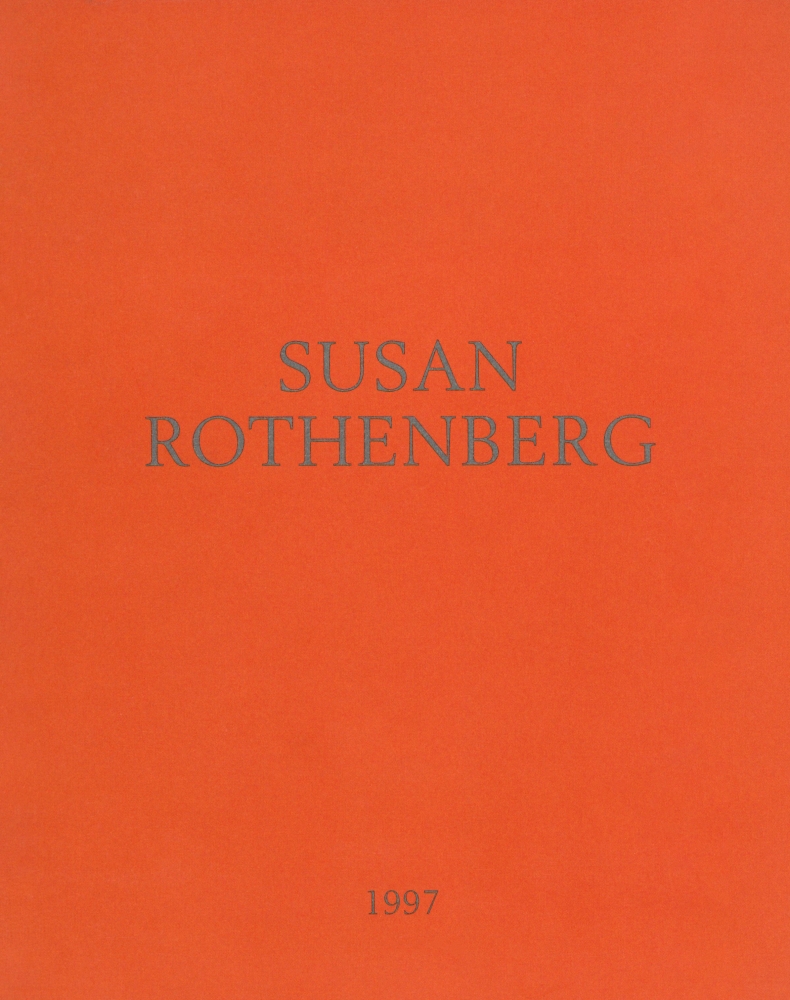 orange book cover with the artist's name and year in gray text