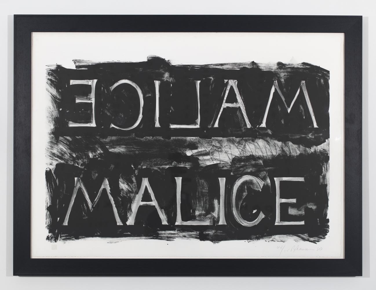 Bruce Nauman, Malice, 1980
