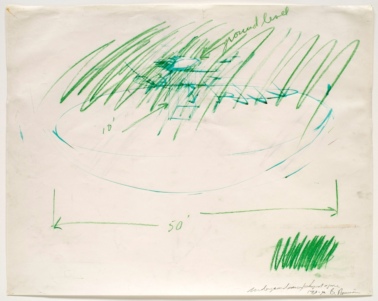 Bruce Nauman Untitled (Study for Model for Underground Space: Saucer), 1968-72