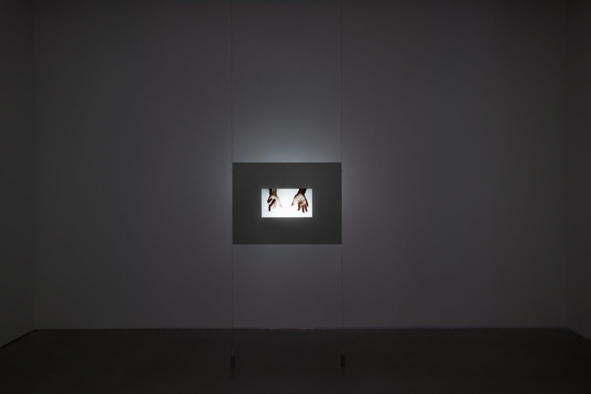 Bruce Nauman
Studio Mix, 2010
HD video installation (color, stereo sound)
1 HD video source, 1 HD video projector, 1 suspended rear projection panel, 2 hidden speakers
edition of 3
SW 10316
Collection of the Modern Art Museum of Fort Worth