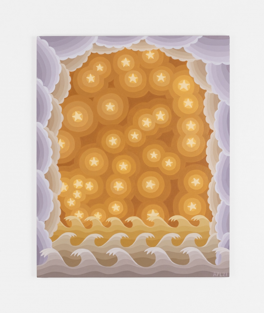 Amy Lincoln, Yellow Stars with Cloud Tunnel, 2021