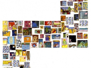 arrangement of small colorful pictures