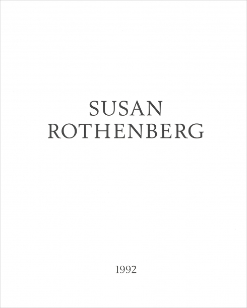 white book cover with the artist's name and date in black text