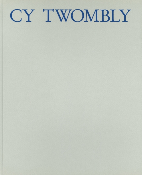 gray book cover with the artist's name in blue text
