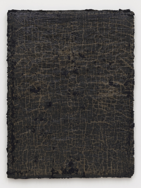Helmut Lang
network #1, 2018
cotton, wax, resin and tar on canvas&amp;nbsp;
68 1/2 x 52 x 1 1/2 inches (174 x 132 x 4 cm)&amp;nbsp;
SW 19259
