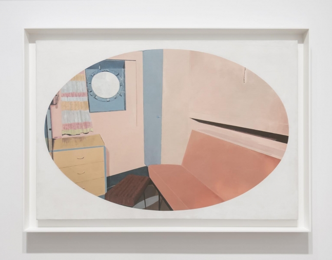 Malcolm Morley
State Room (with Port Hole), 1966
Liquitex on canvas
22 x 32 inches (55,9 x 81,3 cm)
25 x 35 inches (63, 5 x 89 cm) frame
SW 14068
Private Collection