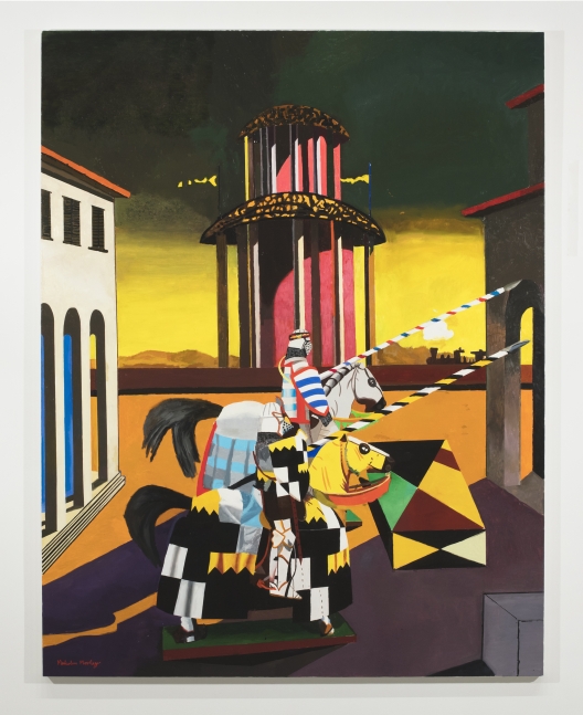 Malcolm Morley Piazza d&#039;Italia with French Knights, 2017