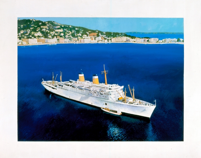 Malcolm Morley S.S. Independence with Cote d&#039;Azur, 1965