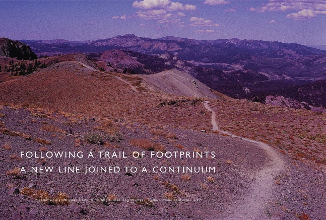 Richard Long Following a Trail of Footprints, 2005